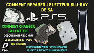 PS5 DISQUE NON RECONNU COMMENT CHANGER LA LENTILLE LECTEUR PS5 COMMENT REPARER LECTEUR BLURAY PS5 [upl. by Ddej]