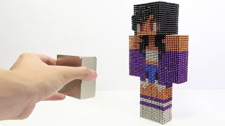 Make Aphmau Minecraft with 10000 Magnetic Balls  Aphmau Vs Monster Magnets [upl. by Dave]