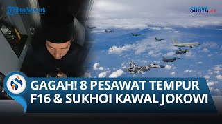 Momen Pilot Pesawat Tempur yang Kawal Jokowi Beri Salam Perpisahan Terima Kasih Telah Perkuat TNI [upl. by Garfield]