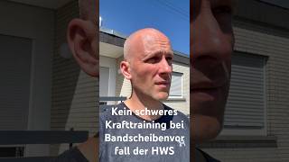 Krafttraining bei Bandscheibenvorfall der Halswirbelsäule HWS shorts [upl. by Ahsilrak715]