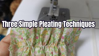 3 simple pleating techniques  so easy [upl. by Jaworski]