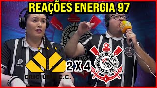 CRICIUMA 2 X 4 CORINTHIANS  REAÇÕES ENERGIA 97 FM  CAMPEONATO BRASILEIRO 2024 [upl. by Lindberg613]