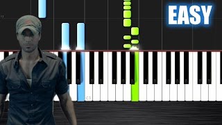 Enrique Iglesias  Bailando  EASY Piano Tutorial by PlutaX  Synthesia [upl. by Katzen]