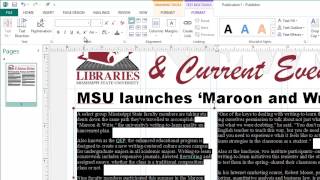 Creating Newsletters in Microsoft Publisher [upl. by Avictor]