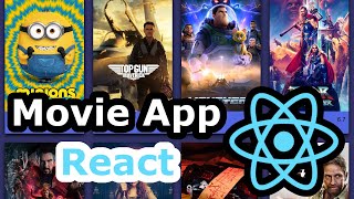 Movie App  React Tutorial [upl. by Ahsekam]