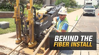 Fiber installation in St Louis Missouri using a Vermeer utility drill [upl. by Adrianna787]