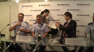 FAB e Embraer assinam contrato de manutenção das aeronaves A29 Super Tucano [upl. by Pineda]