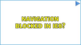 How to get rid of certificate error navigation blocked in ie8 2 Solutions [upl. by Ilysa]