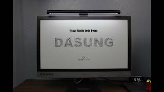 Dasung Paperlike 253  253quot EInk Monitor  Visual Studio Code [upl. by Silado725]