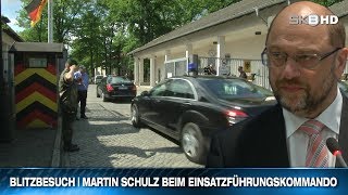 BLITZBESUCH  MARTIN SCHULZ BEIM EINSATZFÜHRUNGSKOMMANDO [upl. by Jahdal]