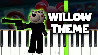 Piggy Roblox  Willow Theme  Piano Tutorial [upl. by Kerk]