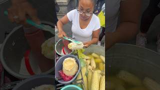 Preparando elote con maíz cacahuazintle en CDMX elote cacahuazintle antojos viral parati [upl. by Assyla96]