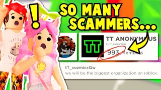 this NEW group of SCAMMERS is TAKING OVER ADOPT ME ROBLOX TT SCAMMERS [upl. by Ruelu]