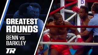 BENN AND BARKLEY IN A ONEROUND BRAWL  GREATEST ROUNDS IN BOXING [upl. by Mahgem30]