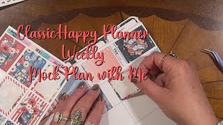 Classic Vertical Happy Planner Mock Plan with Me [upl. by Frazer792]