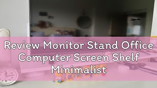 Review Monitor Stand Office Computer Screen Shelf Minimalist Wind Desktop Storage Shelf Floating M [upl. by Schwinn421]