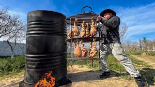 Lots of Roast Turkeys in a Big Barrel Recipe from Kanan Badalov [upl. by Feune]