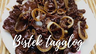 HOW TO COOK BISTEK TAGALOG  FILIPINO BEEF STEAK [upl. by Orgell31]