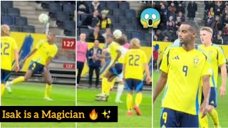 Alexander Isak Magical Skills During Sweden Vs Azerbaijan 🔥🤯 [upl. by Eycal]