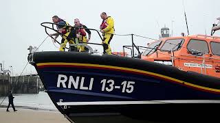 Scarborough Lifeboat launch and recovery [upl. by Paviour841]