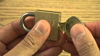 Quick Pick Master Padlock Using Hair Pin [upl. by Bentley126]