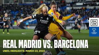 HIGHLIGHTS  Real Madrid vs Barcelona UEFA Womens Champions League 202122 [upl. by Hayikat]