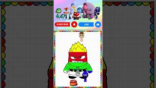 Painting ANGER color with INSIDE OUT 2 and Incredibox Sprunki shorts funny insideout2 sprunki [upl. by Nraa]