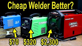 70 vs 2300 Welder Lets Settle This Weld Strength Duty Cycle Current Output Build Quality [upl. by Bent826]