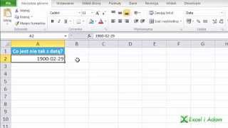 Excel  Co jest nie tak z datą 19000229  pytanie 2 [upl. by Atse]