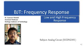 L13 BJT  RC Coupled  Lower Cutoff  Higher Cutoff  Miller Effect  GainBandwidth Product [upl. by Shayla613]