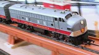 Triang Railways R55  R57 Transcontinental Diesel Locomotive with TC Coaches RHX train set [upl. by Parent]