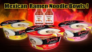 Tapatío Mexican Ramen Soup Bowls  WHAT ARE WE EATING The Wolfe Pit [upl. by Boudreaux876]