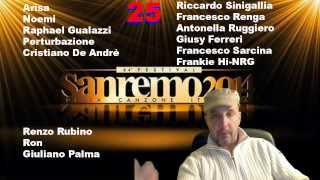 Cantanti Sanremo 2014  Big in Gara al Festival della Canzone  Lista [upl. by Benn]