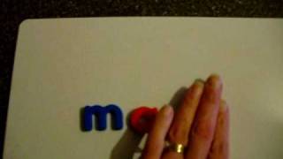 Blending Sounds with Magnetic Letters ma [upl. by Yenal]