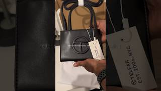 Telfar small shopping bag in black unboxing short telfarbag telfar unboxing luxurybag smallbag [upl. by Llenaej]