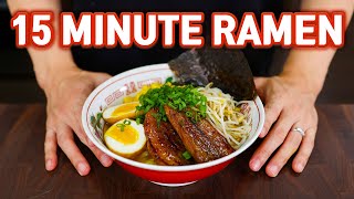 15 Minute Homemade RAMEN Easy Miso Ramen Recipe [upl. by Bruner997]