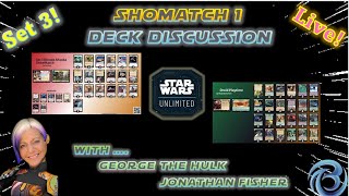 Star Wars Unlimited Deck Discussion for Showmatch One  Ahsoka vs Grievous  Set 3 [upl. by Esinrahc662]