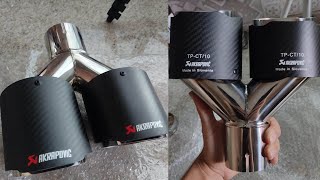 PONTEIRA ESPORTIVA AKRAPOVIC FIBRA DE CARBONO AUTO [upl. by Tareyn]