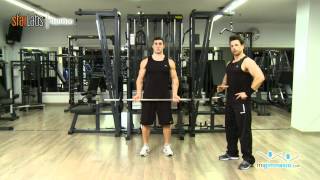 Ejercicio curl de biceps con barra [upl. by Aramaj324]