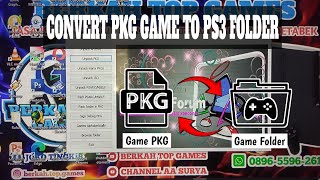 CARA MENGUBAH GAME PKG PS3 MENJADI GAME FOLDER HEN CFW 2024 [upl. by Erdnaxela166]