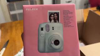 Fujifilm Instax Mini 12 Instant Camera Mint Green  MiniMate Accessory Bundle amp Compatible Custom [upl. by Lord]