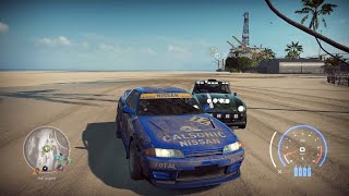 CALSONIC R32 VS VINTAGE DB5 OFF ROAD  NFS Heat [upl. by Nyl325]