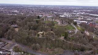 Dudley Castle  Black Country Living Museum  Aerial  4K [upl. by Pulsifer]