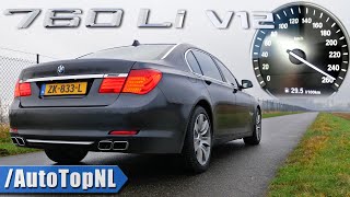 BMW 7 Series F02 760Li 60 V12 BiTurbo  0250 ACCELERATION SOUND amp Passenger POV by AutoTopNL [upl. by Arayk]