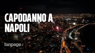 Capodanno 2021 Napoli vista dal drone fuochi dartificio per oltre mezzora per salutare il 2020 [upl. by Toby]