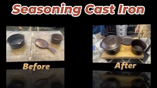 Seasoning Cast Iron [upl. by Aryl529]