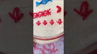 Tulip flower broder embroideryyoutubevideoviralvideostrendingvideo embroideryvideosbasicstitch [upl. by Assen]