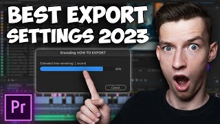 Best Video Export Settings Adobe Premiere Pro 2023 For Youtube Videos fast amp easy [upl. by Burkhart]