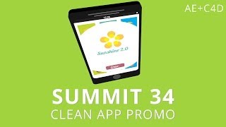 Summit 34  Clean App Promo  After Effects [upl. by Ailaroc]