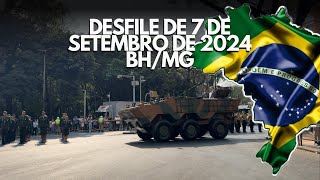 Desfile de 7 de setembro de 2024 em Belo Horizonte Minas Gerais [upl. by Whalen]